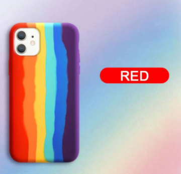 Coque Silicone avec Motif de Arc-en-ciel pour iPhone 11 Pro Max 6.5"